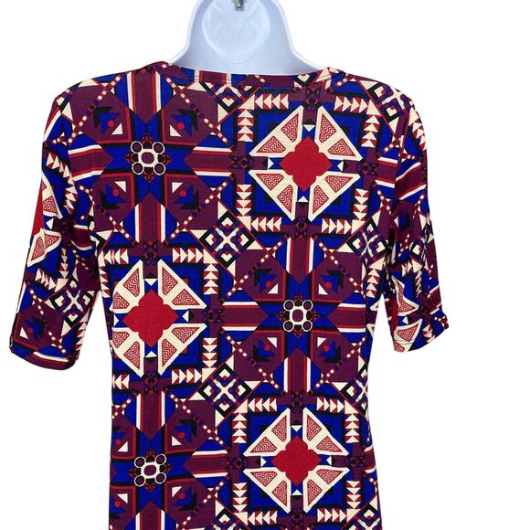LuLaRoe Julia Sheath Dress Pencil Bodycon Size Small Boho Gypsy Aztec Print Sz S - Picture 6 of 16